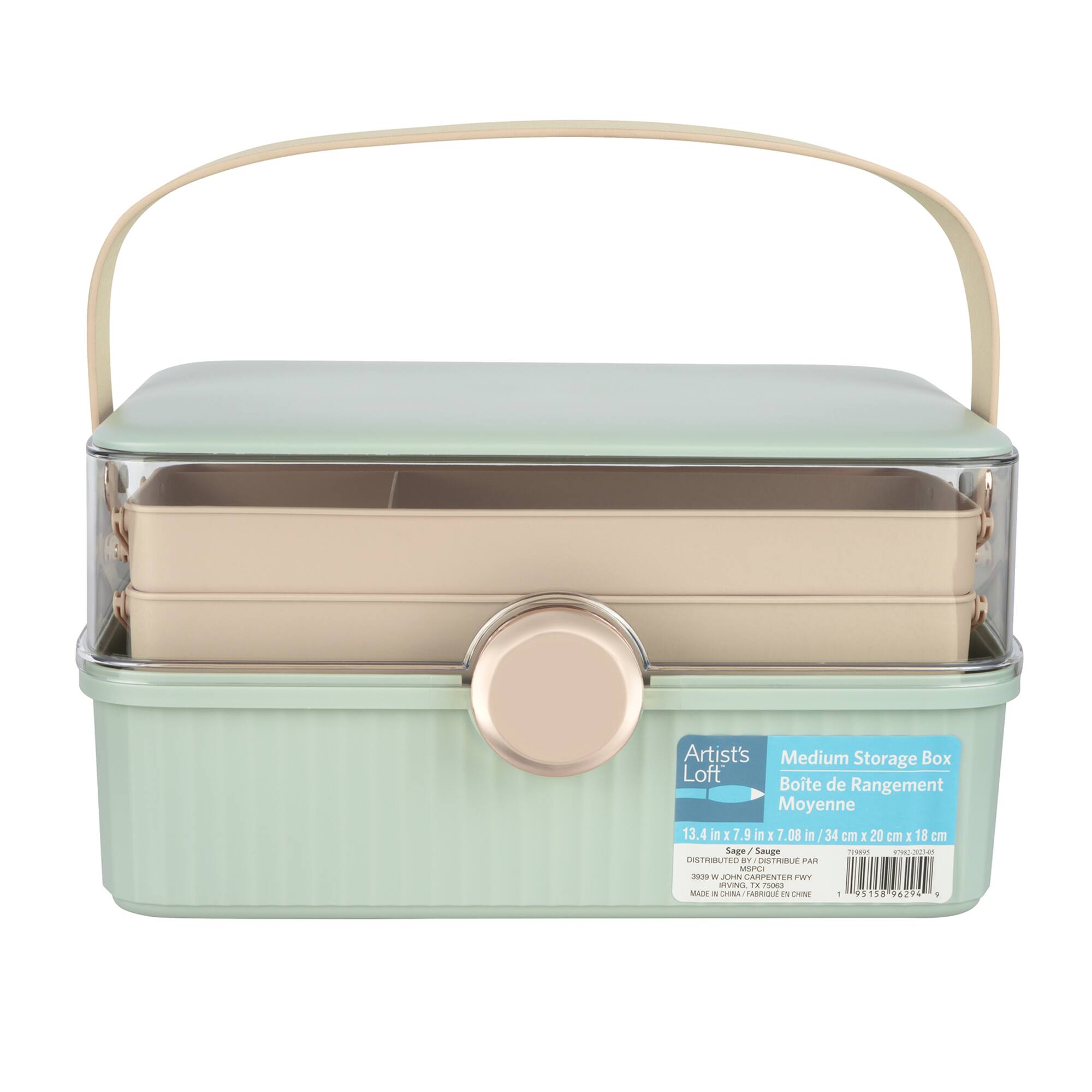 6 Pack: Medium Sage Storage Box by Artist's Loft®